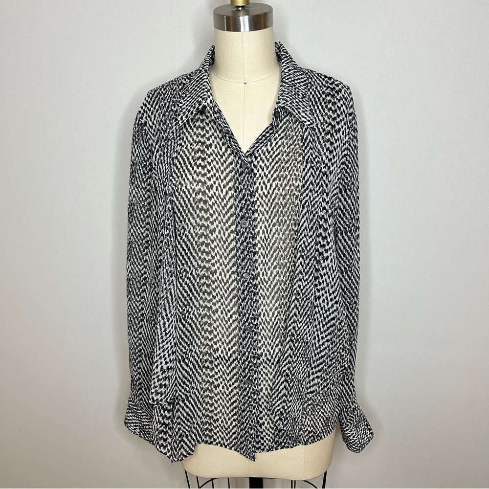 DKNYC Sheer Blouse
